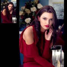day ad night red dress